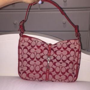 Coach Signature Hampton Bag with Clip